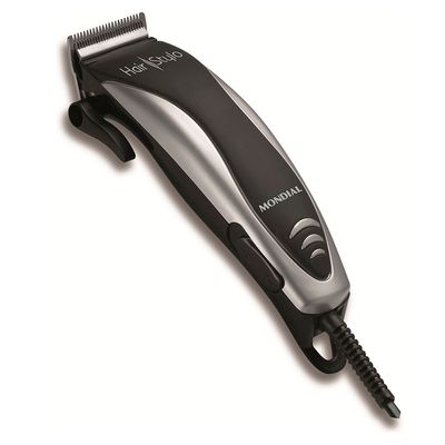 Cortador de Cabelos Hair Stylo Mondial Preto e Prata 10W CR-02 110