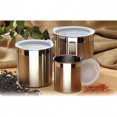 Pote Tramontina Cucina Em Inox Para Mantimentos Com Tampa 16cm 3,4 Litros