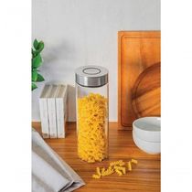 Pote De Vidro Tramontina Purezza Com Tampa De Aço Inox 10cm 1,8 Litros