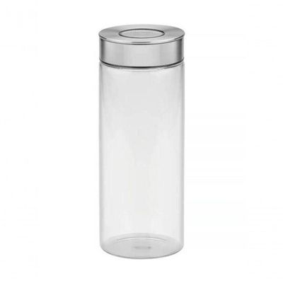 Pote De Vidro Tramontina Purezza Com Tampa De Aço Inox 10cm 1,8 Litros