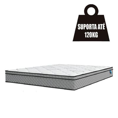 Cama Box Baú Casal Queen Colchão 158x198x65cm