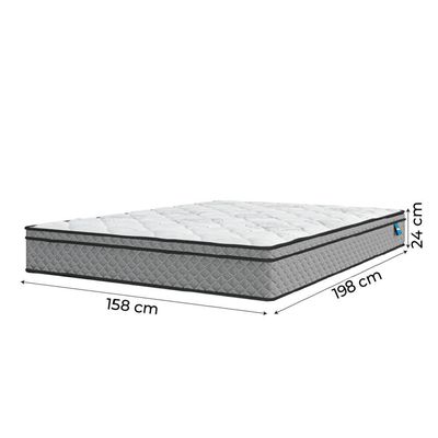 Cama Box Baú Casal Queen Colchão 158x198x65cm