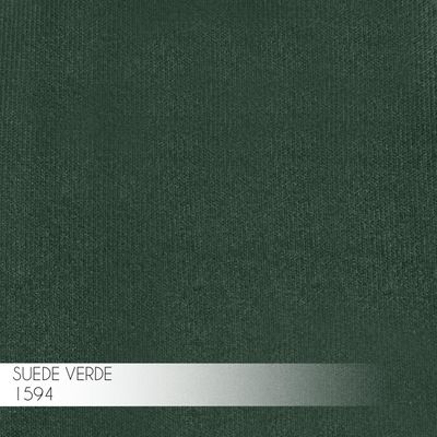 Banqueta Decorativa Kathy Base Gold Suede Verde - Gran Belo