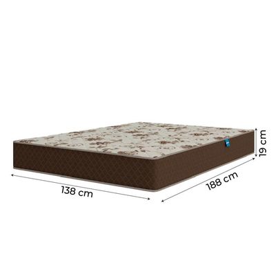 Cama Box Baú Casal Colchão Espuma D33 Marrom Umaflex
