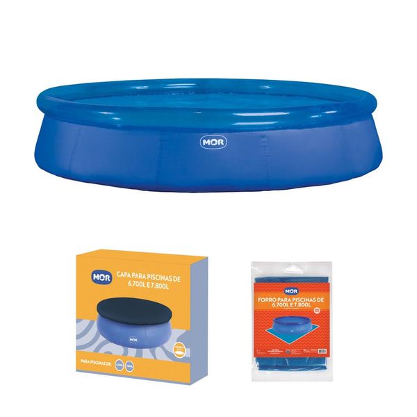 Kit Piscina Circular Inflável 7.800 L