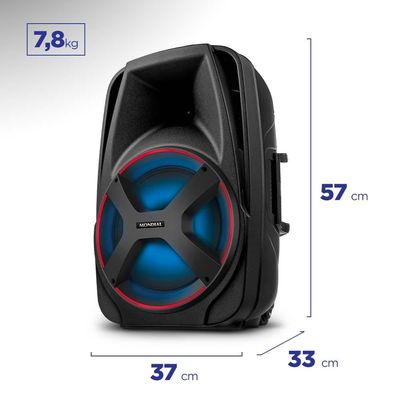 Caixa de Som Amplificada Bluetooth 550W Mondial CM550 Preta