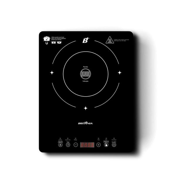 Cooktop de Indução Britânia Portátil Painel Touch BCTE10A 220V