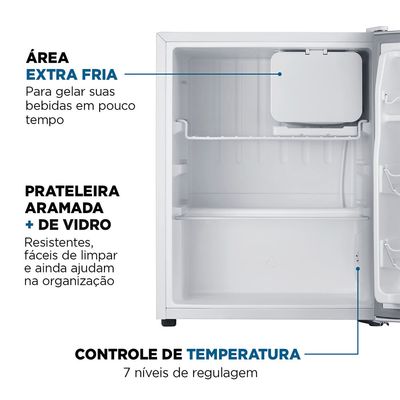 Frigobar Mondial 73L Porta Reversível Branco FGB-01-W80 127V