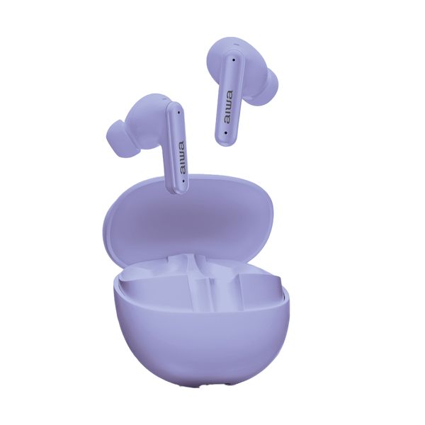 Fone de Ouvido Eardbud AIWA AWS-EB-04-P Bluetooth IPX4 ANC 26 Horas de bateria BIV