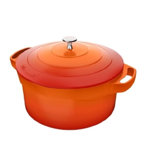 Panela Caçarola Le Cook com Revestimento Cerâmico Laranja 24cm LC1803 Panela Caçarola Le Cook com Revestimento Cerâmico Laranja 24cm LC1803