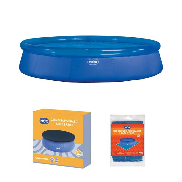 Kit Piscina Circular Inflável 6.700 L