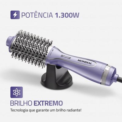Escova Secadora Space Shine  Mondial  Lilás  1300W  - ES-21 BIV