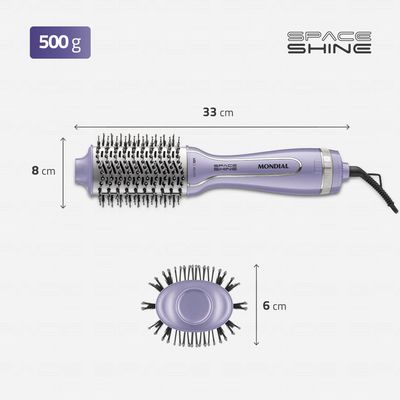 Escova Secadora Space Shine  Mondial  Lilás  1300W  - ES-21 BIV