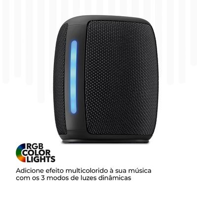 Caixa de Som Speaker AIWA SP-03-B 15W Bluetooth IPX4 RGB BIV