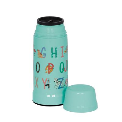 Garrafa Térmica Mini Mor Kids 300ml Bala de Menta Alfabeto