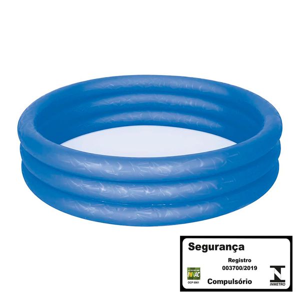 Banheira Inflável 130 Litros - azul Banheira Inflável 130 Litros - azul
