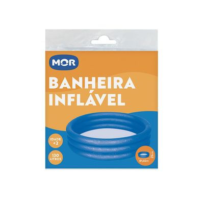 Banheira Inflável 130 Litros - azul