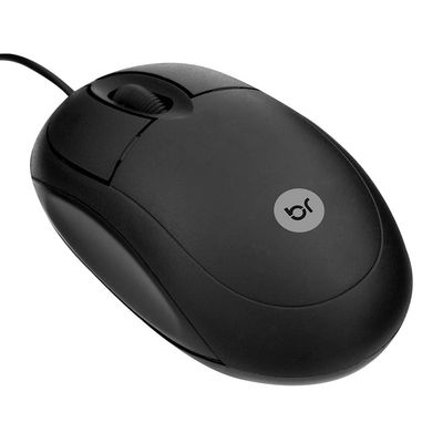 Mouse USB Standard Bright 0106 Preto Preta