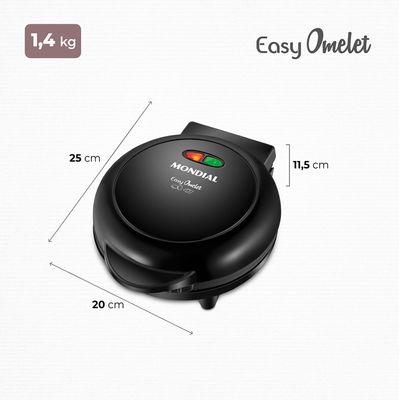 Omeleteira Easy Omelet Mondial Preto 800W OM-02 220