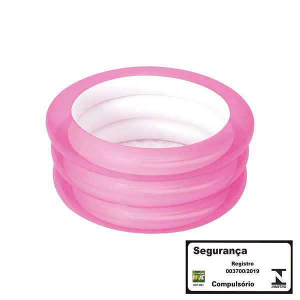Banheira Inflável 80 Litros - rosa Banheira Inflável 80 Litros - rosa
