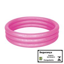 Banheira Inflável 130 Litros - rosa
