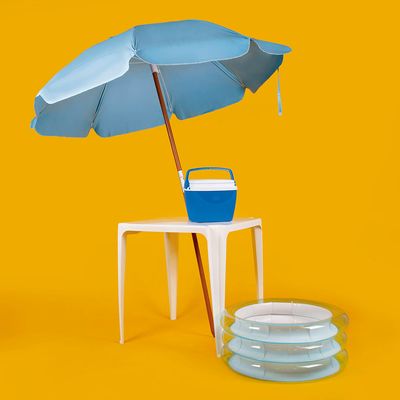 Banheira Inflável 80 Litros - azul