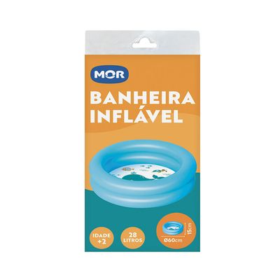 Banheira Inflável 28 Litros - azul