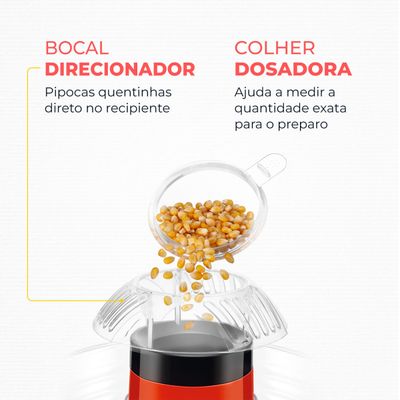Pipoqueira Pop Bowl Mondial Vermelho 700W PP-05 110