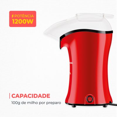 Pipoqueira Popflix Mondial Vermelho 1200W PP-03 110