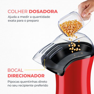 Pipoqueira Popflix Mondial Vermelho 1200W PP-03 110