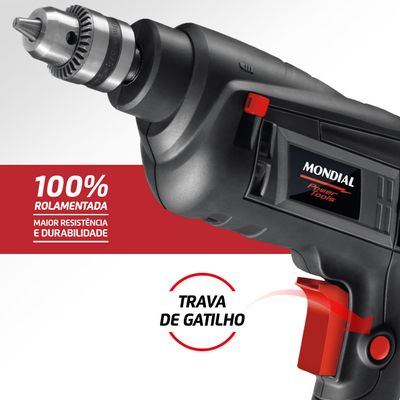 Furadeira de Impacto Mondial Preto 550W FI-09 110