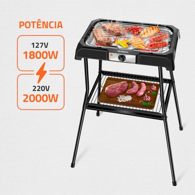 Churrasqueira Elétrica Mondial Preto 2000W CH-06 220