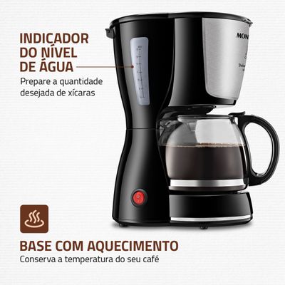 Cafeteira Elétrica Dolce Arome Mondial Preto e Inox 550W C-30 18X 220