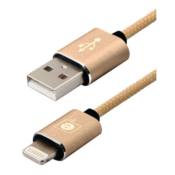 Cabo Premium Lightning 1.5m Easy Mobile Dourado Dourada