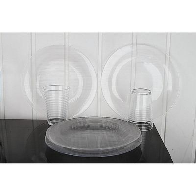 Aparelho de Jantar 12 Peças de Vidro Diamante Duralex Única