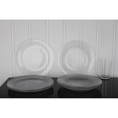 Aparelho de Jantar 12 Peças de Vidro Diamante Duralex Única