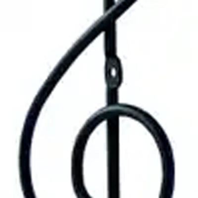 Kit 5 Ganchos Cabideiros Aço Preto Cifra Música 28cm Suportes de Parede Pendurar Roupas Bolsas