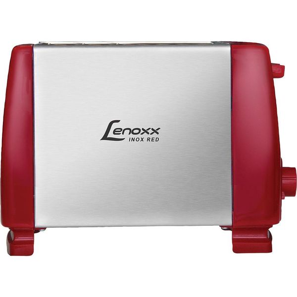 Torradeira Elétrica Lenoxx Inox Red PTR203 com 6 Níveis de Temperatura Vermelho 127V 127V Torradeira Elétrica Lenoxx Inox Red PTR203 com 6 Níveis de Temperatura Vermelho 127V 127V