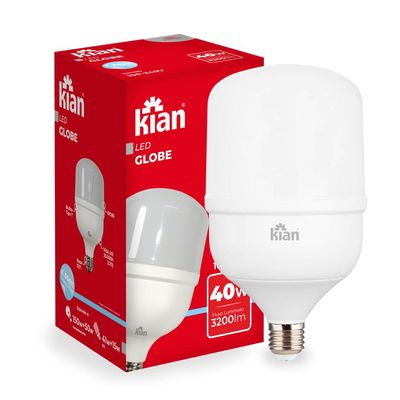 Lâmpada Led 40W Kian Globe Branca Bivolt Bivolt