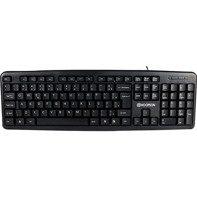Teclado USB Hoopson Standard Home Office TPC-058 Preta Preta