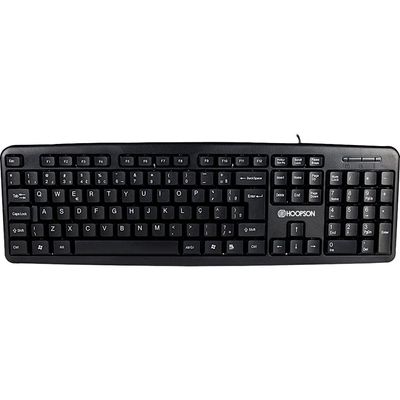 Teclado USB Hoopson Standard Home Office TPC-058 Preta Preta