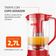 Liquidificador com Filtro 900W 2.7L Mondial Turbo L-900 FR 5 Velocidades Vermelho 127V 127V