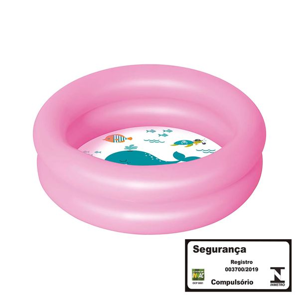 Banheira Inflável 28 Litros - rosa Banheira Inflável 28 Litros - rosa