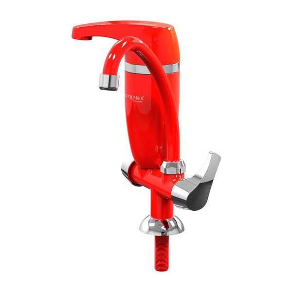 Torneira Móvel com Filtro Bancada Premium Acquabios Vermelha e Cromada Vermelha