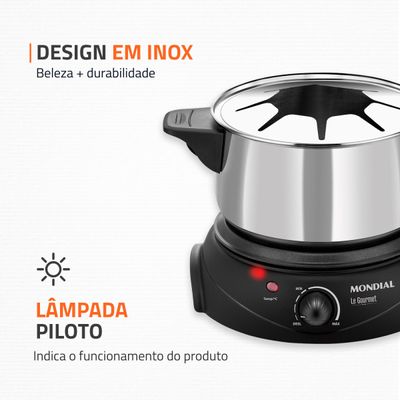 Panela Elétrica de Fondue Elétrico Le Gourmet II FD-02 110
