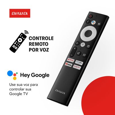 Smart TV AIWA 75” GOOGLE TV 4K Comando de voz Dolby Vision&Atmos AWS-TV-75-BL-01-A BIV