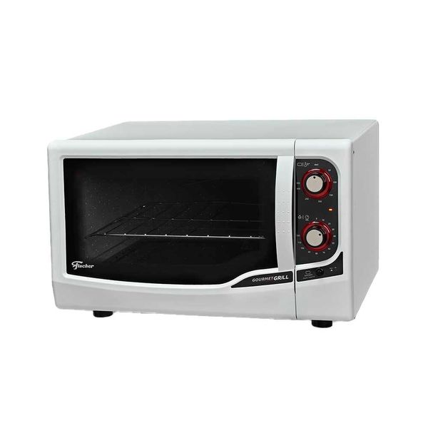 Forno Elétrico 44 Litros Fischer Gourmet Grill Bancada Branco 220v Forno Elétrico 44 Litros Fischer Gourmet Grill Bancada Branco 220v