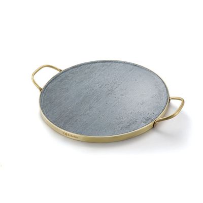 Kit Pedra para Pizza de Pedra Sabão com Alças de Cobre + Potes Herméticos Refratários com Tampa de Bambu Electrolux Não se aplica