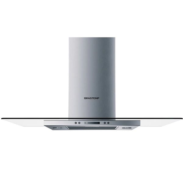 Coifa de Ilha Brastemp Plana 100cm Inox e Vidro 110V BAV10ARANA