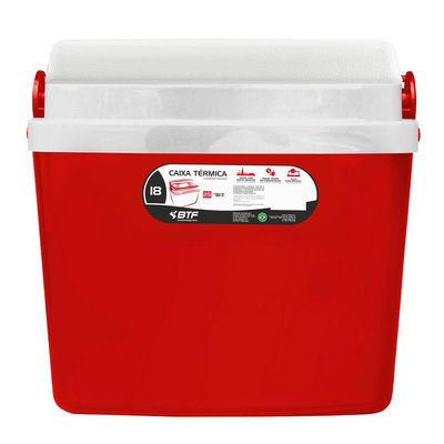 Caixa Térmica 18L Vermelha Botafogo